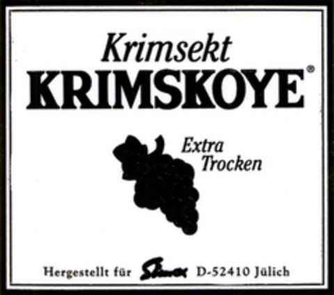 Krimsekt KRIMSKOYE Extra Trocken Logo (EUIPO, 07/28/2005)