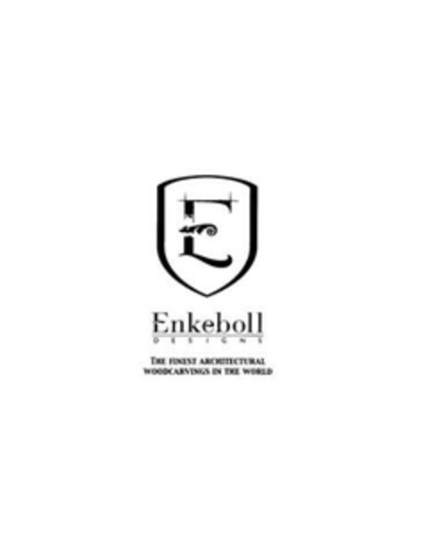 E Enkelboll DESIGNS THE FINEST ARCHITECTURAL WOODCARVINGS IN THE WORLD Logo (EUIPO, 09/09/2008)