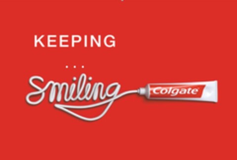 KEEPING ... smiling COLGATE Logo (EUIPO, 06/04/2012)