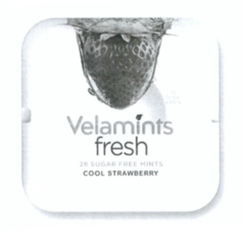 Velamints fresh 28 SUGAR FREE MINTS COOL STRAWBERRY Logo (EUIPO, 24.02.2014)