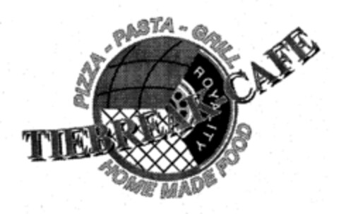 PIZZA - PASTA - GRILL TIEBREAK CAFE HOME MADE FOOD Logo (EUIPO, 04.12.1997)