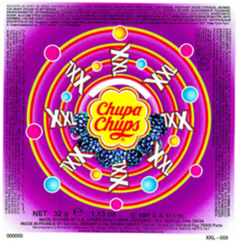 Chupa Chups XXL Logo (EUIPO, 24.07.1998)