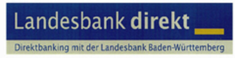 Landesbank direkt Direktbanking mit der Landesbank Baden-Württemberg Logo (EUIPO, 04/28/2000)