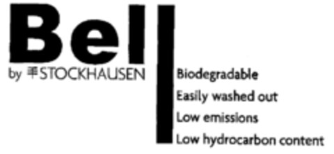 Bell by STOCKHAUSEN 
Biodegradable 
Easily washed out 
Low emissions 
Low hydrocarbon content Logo (EUIPO, 22.12.2000)