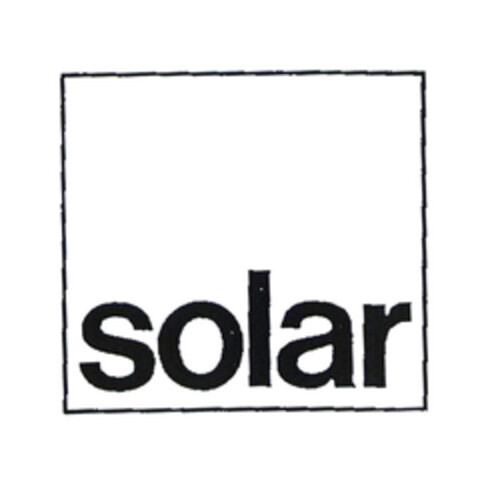 SOLAR Logo (EUIPO, 29.10.2002)