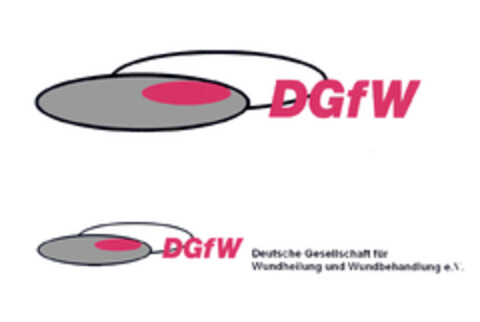 DGfW Deutsche Gesellschaft für Wundheilung und Wundbehandlung e.V. Logo (EUIPO, 01.06.2005)
