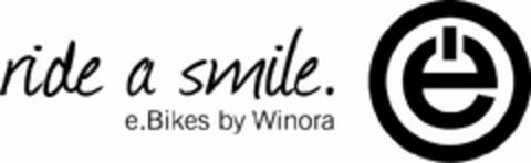 ride a smile. e.Bikes by Winora e Logo (EUIPO, 08/25/2009)