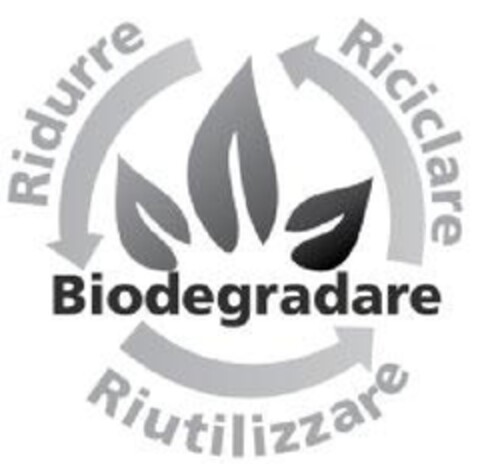 Ridurre, Riciclare, Biodegradare, Riutilizzare. Logo (EUIPO, 17.11.2011)