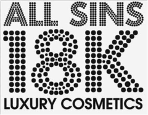 ALL SINS 18K LUXURY COSMETICS Logo (EUIPO, 27.02.2012)