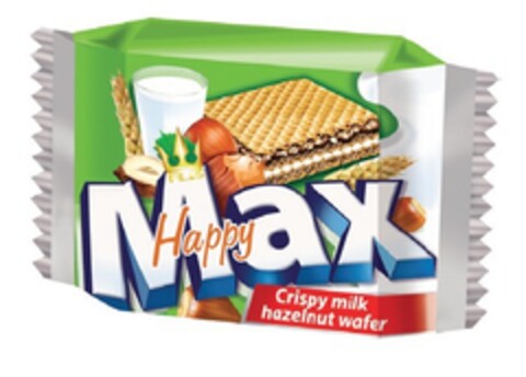 Flis Happy Max Crispy milk hazelnut wafer Logo (EUIPO, 24.11.2016)