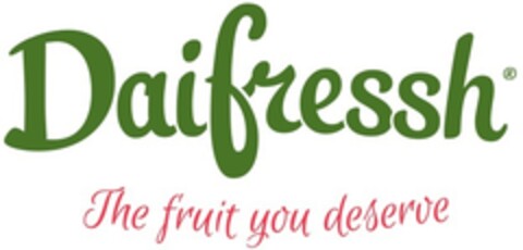 Daifressh The fruit you deserve Logo (EUIPO, 12/12/2017)