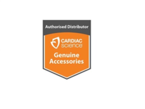 AUTHORISED DISTRIBUTOR CARDIAC SCIENCE GENUINE ACCESSORIES Logo (EUIPO, 09.10.2018)