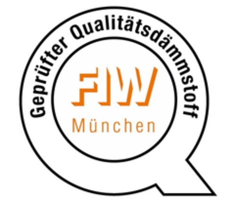 Geprüfter Qualitätsdämmstoff FIW München Logo (EUIPO, 16.04.2019)