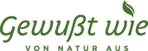 Gewußt wie VON NATUR AUS Logo (EUIPO, 25.01.2023)