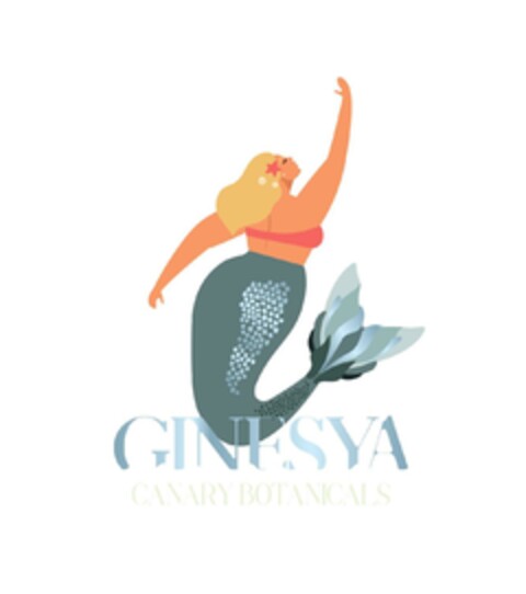 GINESYA CANARY BOTANICALS Logo (EUIPO, 10.06.2023)