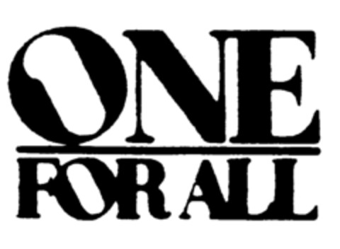 ONE FOR ALL Logo (EUIPO, 01.04.1996)