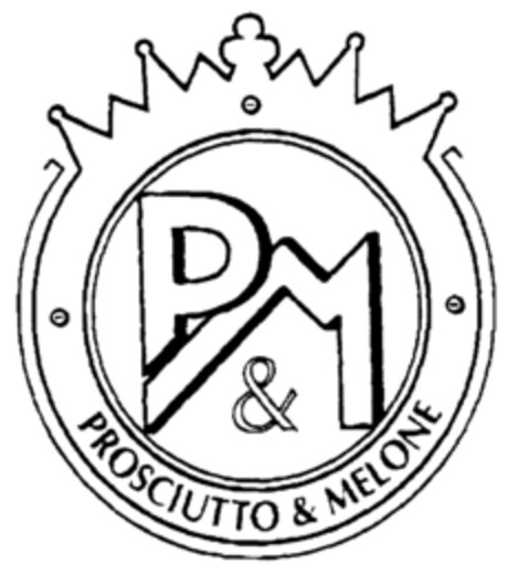 PM & PROSCIUTTO & MELONE Logo (EUIPO, 17.12.1998)