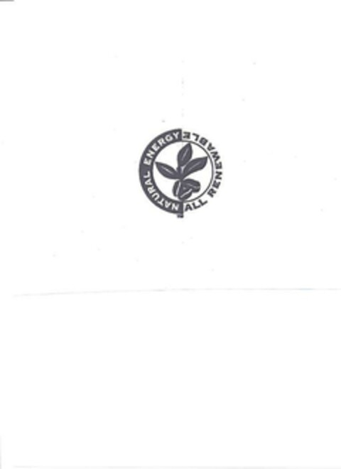NATURAL ENERGY ALL RENEWABLE Logo (EUIPO, 21.06.2006)