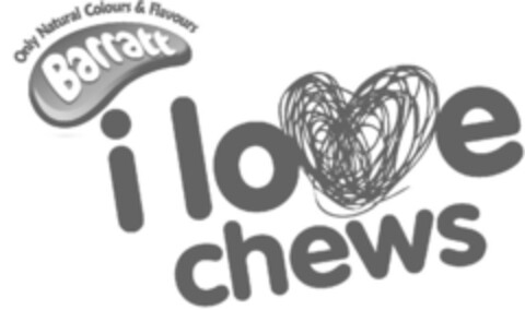 Only Natural Colours & Flavours Barratt i love chews Logo (EUIPO, 11/25/2011)