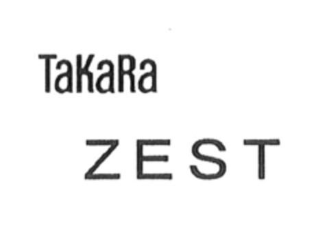 TaKaRa ZEST Logo (EUIPO, 21.12.2011)