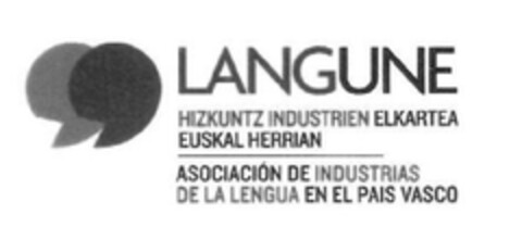 LANGUNE HIZKUNTZ INDUSTRIEN ELKARTEA EUSKAL HERRIAN ASOCIACIÓN DE INDUSTRIAS DE LA LENGUA EN EL PAIS VASCO Logo (EUIPO, 06/18/2012)
