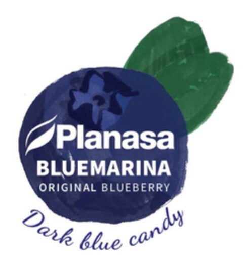 PLANASA BLUEMARINA ORIGINAL BLUEBERRY DARK BLUE CANDY Logo (EUIPO, 07.07.2020)