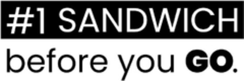 # 1 SANDWICH before you GO. Logo (EUIPO, 27.09.2023)