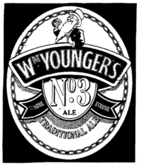 W.M YOUNGERS Nº 3 ALE TRADITIONAL ALE Logo (EUIPO, 04/01/1996)