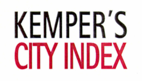 KEMPER'S CITY INDEX Logo (EUIPO, 17.10.1997)