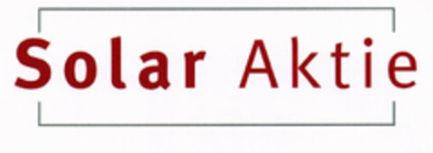 Solar Aktie Logo (EUIPO, 02.11.2000)