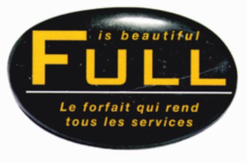 FULL is beautiful Le forfait qui rend tous les services Logo (EUIPO, 12/27/2001)