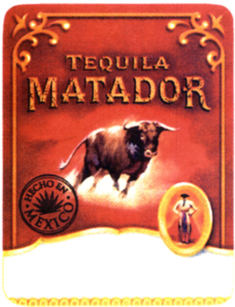 TEQUILA MATADOR HECHO EN MEXICO Logo (EUIPO, 05.08.2004)