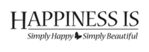 HAPPINESS IS SIMPLY HAPPY SIMPLY BEAUTIFUL Logo (EUIPO, 12/24/2013)