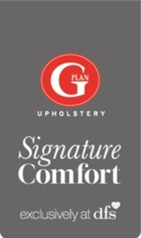 G Plan Upholstery Signature Comfort exclusively at dfs Logo (EUIPO, 05/30/2014)