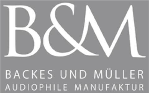 B&M BACKES UND MÜLLER AUDIOPHILE MANUFAKTUR Logo (EUIPO, 06/12/2020)