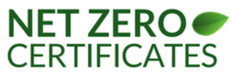 NET ZERO CERTIFICATES Logo (EUIPO, 18.01.2022)