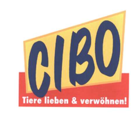 CIBO Tiere lieben & verwöhnen! Logo (EUIPO, 16.04.2004)