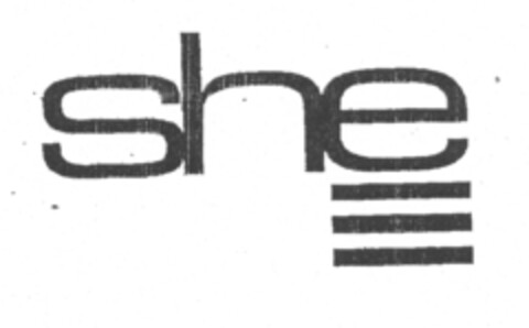 she Logo (EUIPO, 03.08.2007)