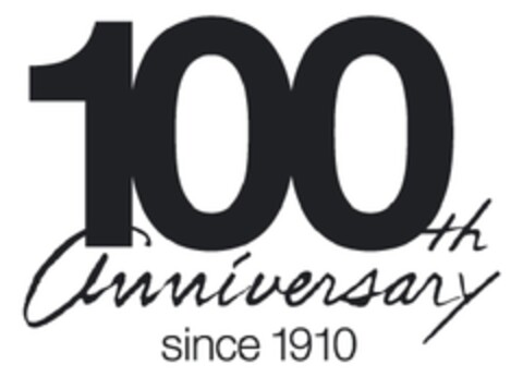 100th Anniversary since 1910 Logo (EUIPO, 26.03.2010)