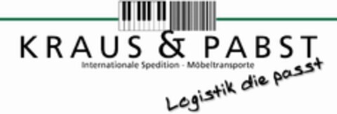 Kraus & Pabst
Internationale Spedition - Möbeltransporte
Logistik die passt Logo (EUIPO, 28.06.2010)