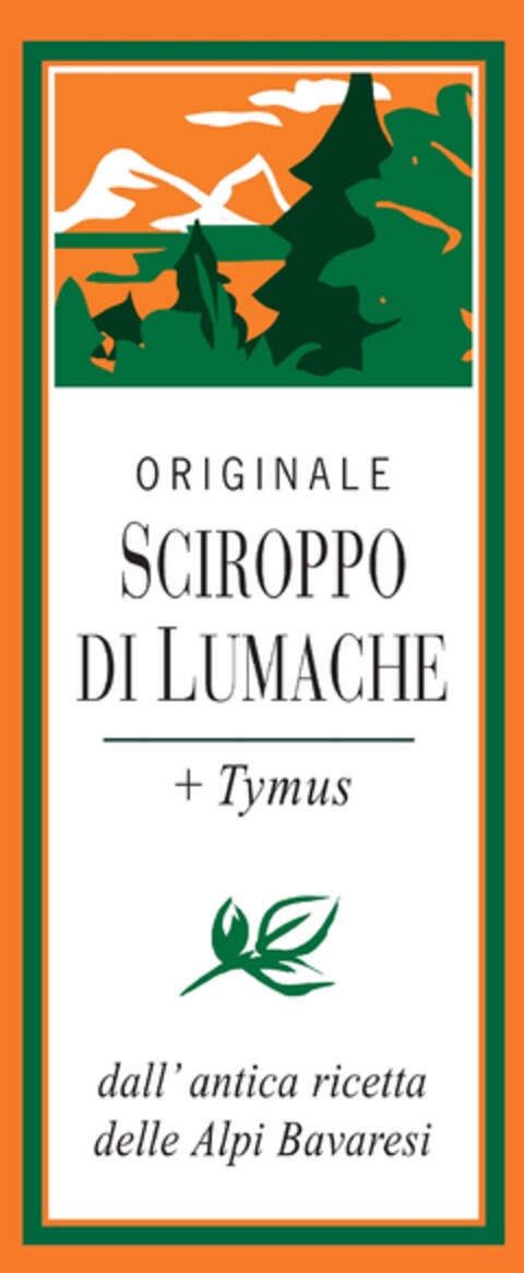 ORIGINALE SCIROPPO DI LUMACHE Logo (EUIPO, 07/20/2012)