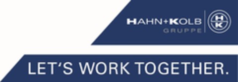 HAHN+KOLB GRUPPE LET'S WORK TOGETHER Logo (EUIPO, 08/13/2014)