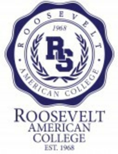 ROOSEVELT AMERICAN COLLEGE EST. 1968 Logo (EUIPO, 01.09.2014)