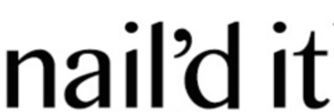 nail'd it Logo (EUIPO, 03/16/2015)