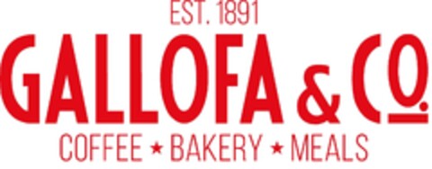 EST. 1891 GALLOFA & CO. COFFEE BAKERY MEALS Logo (EUIPO, 11.12.2017)