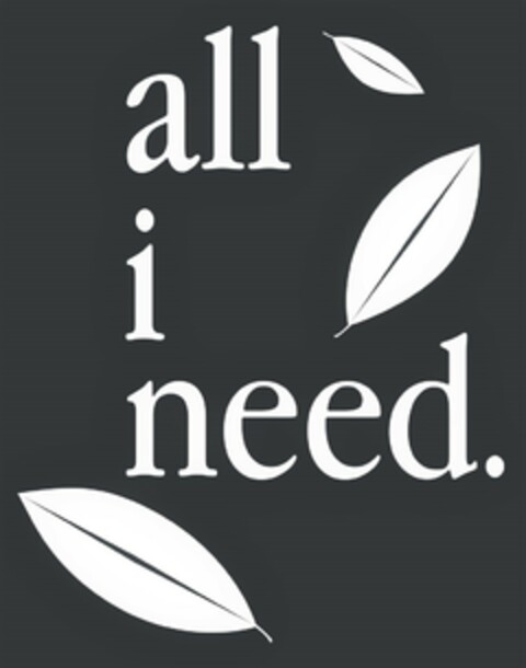 all i need. Logo (EUIPO, 05.03.2020)