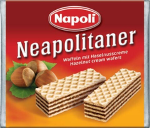 Napoli Neapolitaner Waffeln mit Haselnusscreme Hazelnut cream wafers Logo (EUIPO, 10/05/2023)