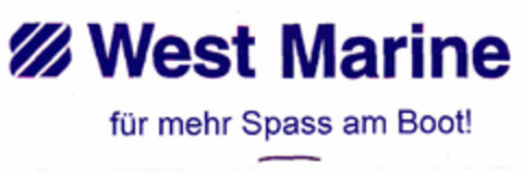 West Marine für mehr Spass am Boot! Logo (EUIPO, 31.03.1998)