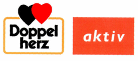 Doppel herz aktiv Logo (EUIPO, 09.04.1999)