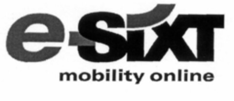 e-sixt mobility online Logo (EUIPO, 21.02.2000)
